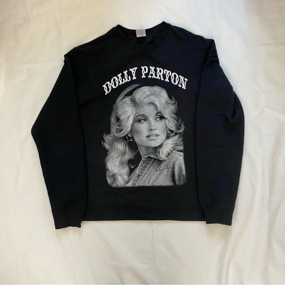 Dolly Parton Ring Spun Sweatshirt Size M unisex
